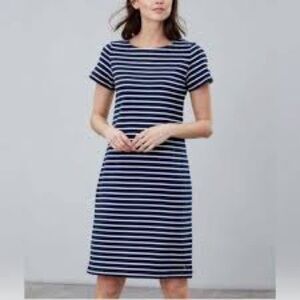 Joules Mariners Grade Riviera stripe dress T shirt summer nautical EUC SZ 4/XS